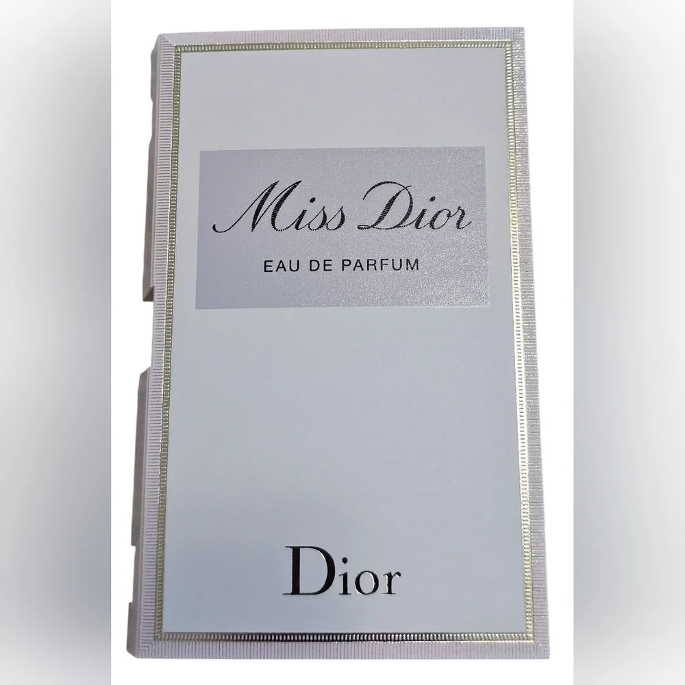 Christian Dior Blue Velvet Cosmetic Pouch With Logo And Sample Parfum, New! - Picture 6 of 7